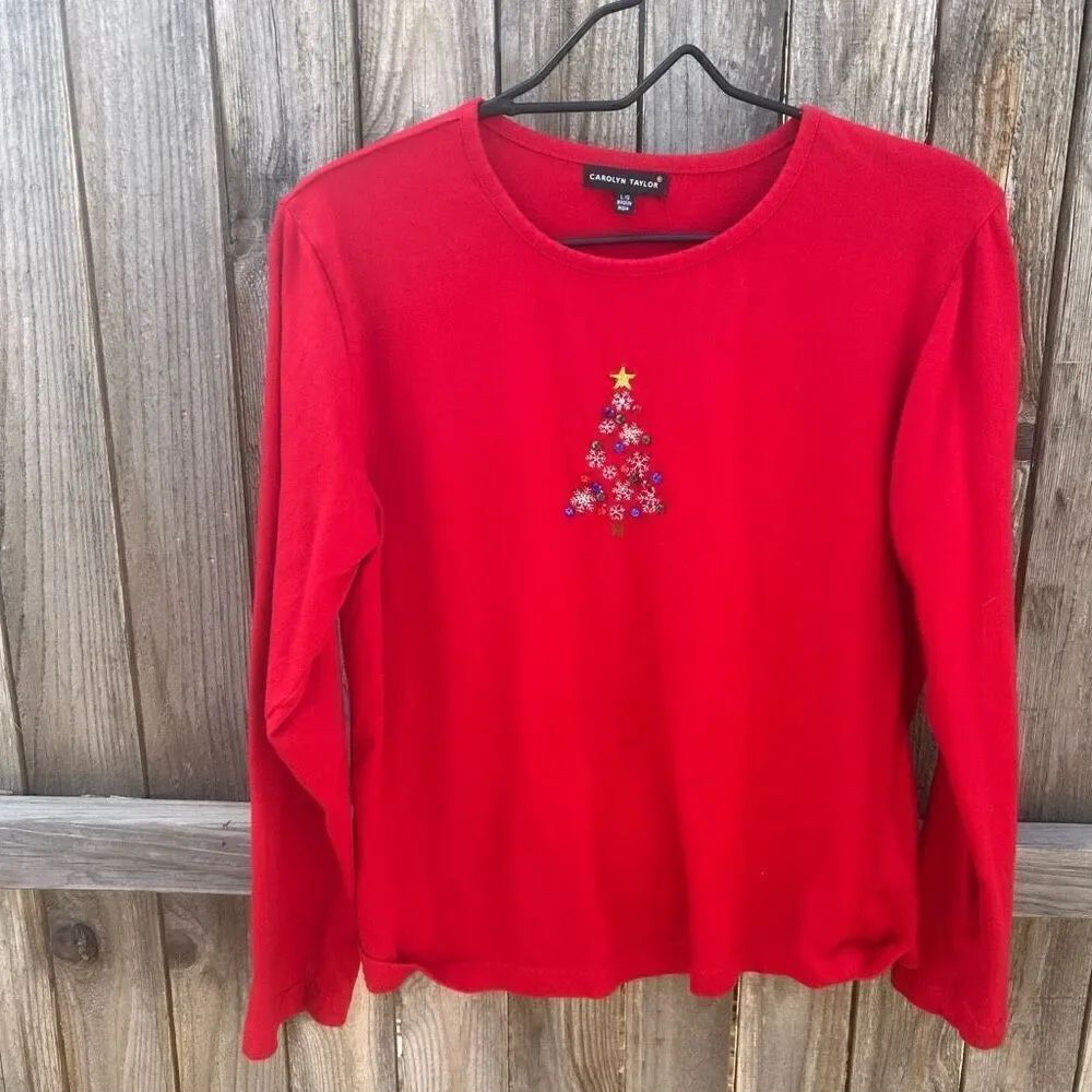 Vintage Carolyn Taylor tshirt holiday size large
